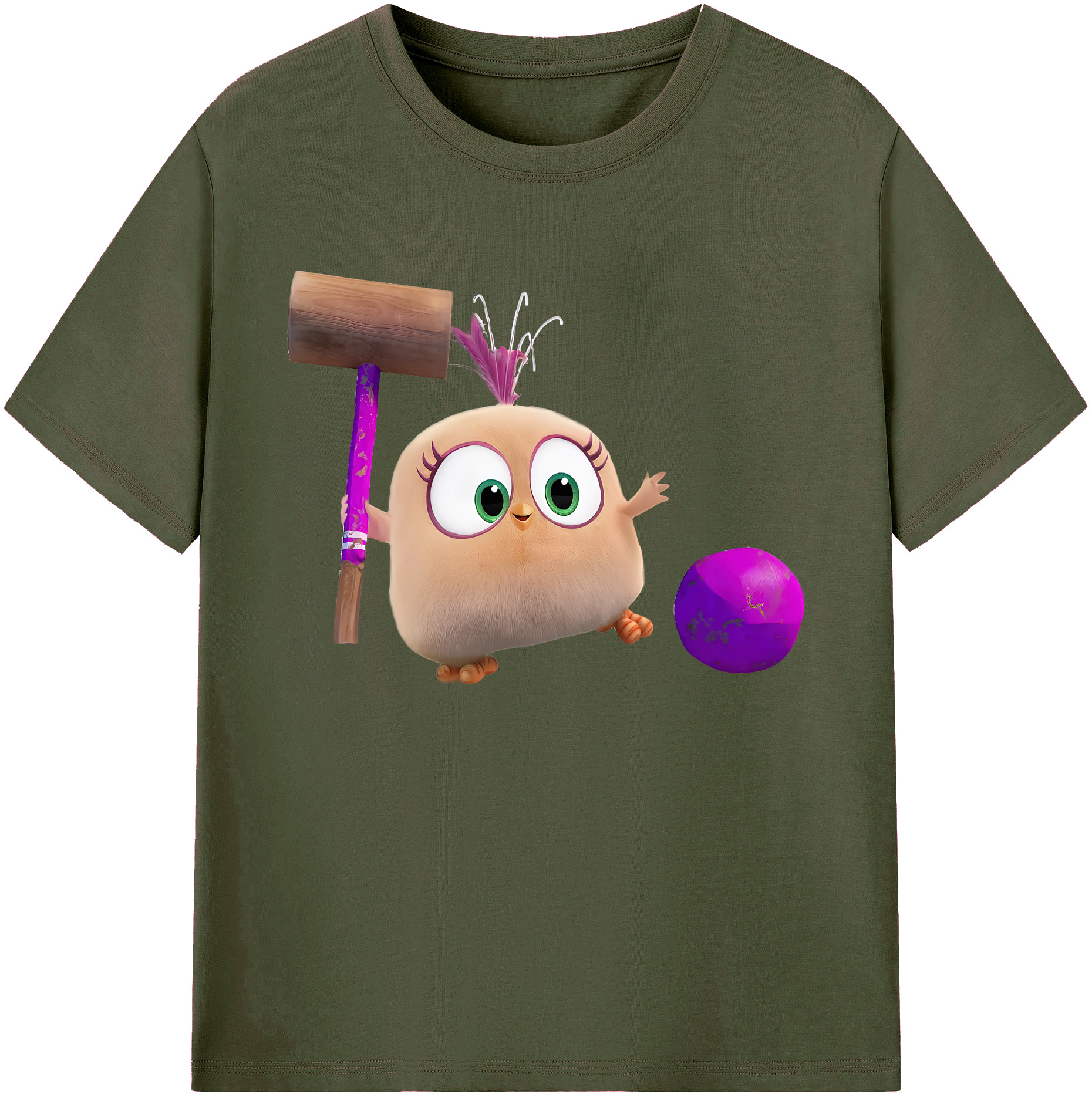 （画像用） Angry Birds アングリーバード 綿100％ メンズ半袖Tシャツ｜肌触りやわらか＆通気性